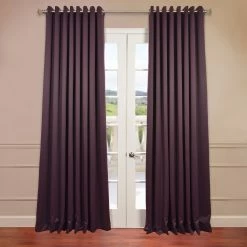 Buy 🎁 Exclusive Fabrics Extra Wide Blackout Grommet 120-inch Curtain (1 Panel) - 120 X 100 Eggnog 😉 -Exclusive Fabrics SHOP Exclusive Fabrics Extra Wide Thermal Blackout Grommet Top 120 inch Curtain Panel 1