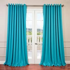 Buy 🎁 Exclusive Fabrics Extra Wide Blackout Grommet 120-inch Curtain (1 Panel) - 120 X 100 Eggnog 😉 -Exclusive Fabrics SHOP Exclusive Fabrics Extra Wide Thermal Blackout Grommet Top 120 inch Curtain Panel 10