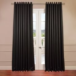Best Sale 🥰 Exclusive Fabrics Extra Wide Blackout Grommet 84-inch Curtain (1 Panel) - 100 X 84 Neutral Grey 🧨 -Exclusive Fabrics SHOP Exclusive Fabrics Extra Wide Thermal Blackout Grommet Top 84 inch Curtain Panel 2