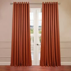 Best Sale 🥰 Exclusive Fabrics Extra Wide Blackout Grommet 84-inch Curtain (1 Panel) - 100 X 84 Neutral Grey 🧨 -Exclusive Fabrics SHOP Exclusive Fabrics Extra Wide Thermal Blackout Grommet Top 84 inch Curtain Panel 6