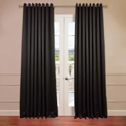 Promo 🌟 Exclusive Fabrics Extra Wide Blackout Grommet 96-inch Curtain (1 Panel) - 100 X 96 Eggnog 🎉 -Exclusive Fabrics SHOP Exclusive Fabrics Extra Wide Thermal Blackout Grommet Top 96 inch Curtain Panel 4