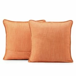 Top 10 👍 Exclusive Fabrics Faux Designer Shantung Faux Silk Cushion Cover (Set Of 2) Prussian Blue ✔️