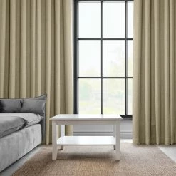 Flash Sale 😍 Exclusive Fabrics Faux Linen Grommet Room Darkening Curtain (1 Panel) Heather Grey 🔔 -Exclusive Fabrics SHOP Exclusive Fabrics Faux Linen Grommet Room Darkening Curtain 281 Panel29 13