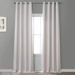 Flash Sale 😍 Exclusive Fabrics Faux Linen Grommet Room Darkening Curtain (1 Panel) Heather Grey 🔔