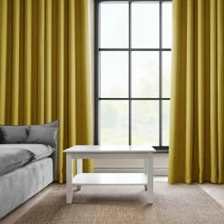 Flash Sale 😍 Exclusive Fabrics Faux Linen Grommet Room Darkening Curtain (1 Panel) Heather Grey 🔔 -Exclusive Fabrics SHOP Exclusive Fabrics Faux Linen Grommet Room Darkening Curtain 281 Panel29 3