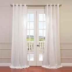 Hot Sale 💯 Exclusive Fabrics Faux Linen Grommet Top Curtain (1 Panel) Sand 👍 -Exclusive Fabrics SHOP Exclusive Fabrics Faux Linen Grommet Top Curtain Panel 57b2de0e 3c5b 4588 83ce 190aca134947