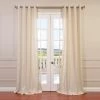 Hot Sale 💯 Exclusive Fabrics Faux Linen Grommet Top Curtain (1 Panel) Sand 👍