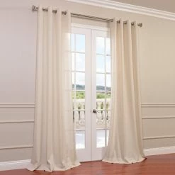 Hot Sale 💯 Exclusive Fabrics Faux Linen Grommet Top Curtain (1 Panel) Sand 👍 -Exclusive Fabrics SHOP Exclusive Fabrics Faux Linen Grommet Top Curtain Panel d88c6c01 ef47 4877 96d0 7467055014eb