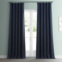 Promo 🧨 Exclusive Fabrics Faux Linen Room Darkening Curtain (1 Panel) Focal Green 🥰 -Exclusive Fabrics SHOP Exclusive Fabrics Faux Linen Room Darkening Curtain 281 Panel29 10