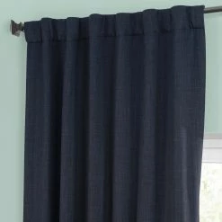 Promo 🧨 Exclusive Fabrics Faux Linen Room Darkening Curtain (1 Panel) Focal Green 🥰 -Exclusive Fabrics SHOP Exclusive Fabrics Faux Linen Room Darkening Curtain 281 Panel29 13