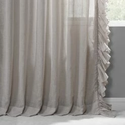 Discount 🥰 Exclusive Fabrics Faux Linen Ruffle Sheer Curtain (1 Panel) Nickel 👍 25 Discount 🥰 Exclusive Fabrics Faux Linen Ruffle Sheer Curtain (1 Panel) Nickel 👍 -Exclusive Fabrics SHOP Exclusive Fabrics Faux Linen Ruffle Sheer Curtain 281 Panel29 3