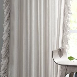 Discount 🥰 Exclusive Fabrics Faux Linen Ruffle Sheer Curtain (1 Panel) Nickel 👍 26 Discount 🥰 Exclusive Fabrics Faux Linen Ruffle Sheer Curtain (1 Panel) Nickel 👍 -Exclusive Fabrics SHOP Exclusive Fabrics Faux Linen Ruffle Sheer Curtain 281 Panel29 4