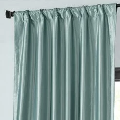 Cheap 😉 Exclusive Fabrics Ex. Fabrics Faux Silk Taffeta 84-inch Blkout Curtain (1 Panel) Gold Nugget 🧨 -Exclusive Fabrics SHOP Exclusive Fabrics Faux Silk Taffeta 84 inch Blackout Curtain Panel 12
