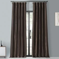 Cheap 😉 Exclusive Fabrics Ex. Fabrics Faux Silk Taffeta 84-inch Blkout Curtain (1 Panel) Gold Nugget 🧨