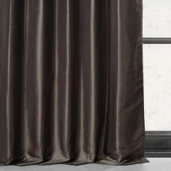 Cheapest 💯 Exclusive Fabrics Ex. Fabrics Faux Silk Taffeta 96-inch Blkout Curtain (1 Panel) Robin's Egg 🌟 -Exclusive Fabrics SHOP Exclusive Fabrics Faux Silk Taffeta 96 inch Blackout Curtain 281 Panel29 4