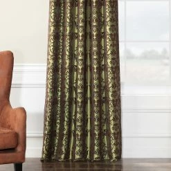 Brand new 😀 Exclusive Fabrics Firenze Fern Flocked Faux Silk Curtain (1 Panel) Firenze Green & Brown ❤️ 13 Brand new 😀 Exclusive Fabrics Firenze Fern Flocked Faux Silk Curtain (1 Panel) Firenze Green & Brown ❤️ -Exclusive Fabrics SHOP Exclusive Fabrics Firenze Fern Flocked Faux Silk Curtain Panel a361fc2a 4e72 4977 b131 8c44af9e80c4