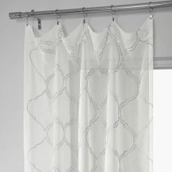 Wholesale 🛒 Exclusive Fabrics Florentina Silver Embroidered Sheer Curtain (1 Panel) 😉 11 Wholesale 🛒 Exclusive Fabrics Florentina Silver Embroidered Sheer Curtain (1 Panel) 😉 -Exclusive Fabrics SHOP Exclusive Fabrics Florentina Silver Embroidered Sheer Curtain 281 Panel29 2