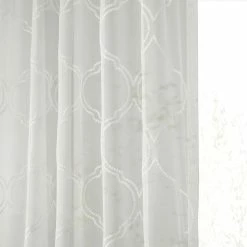 Best Sale 👏 Exclusive Fabrics Florentina White Embroidered Sheer Curtain (1 Panel) ⭐ -Exclusive Fabrics SHOP Exclusive Fabrics Florentina White Embroidered Sheer Curtain 281 Panel29 5