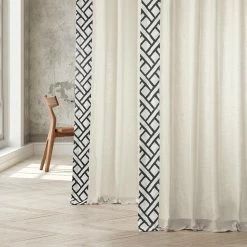 Cheapest ✨ Exclusive Fabrics Garden Path Solid Cotton Bordered Curtain (1 Panel) Garden Path Black 😀 -Exclusive Fabrics SHOP Exclusive Fabrics Garden Path Solid Cotton Bordered Curtain 281 Panel29 2