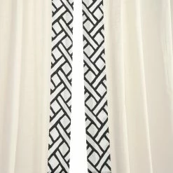 Cheapest ✨ Exclusive Fabrics Garden Path Solid Cotton Bordered Curtain (1 Panel) Garden Path Black 😀 -Exclusive Fabrics SHOP Exclusive Fabrics Garden Path Solid Cotton Bordered Curtain 281 Panel29 7