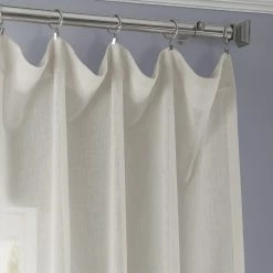 Cheapest 🔔 Exclusive Fabrics Gardenia Faux Linen Sheer Curtain (1 Panel) ⌛ -Exclusive Fabrics SHOP Exclusive Fabrics Gardenia Faux Linen Sheer Curtain Panel 2