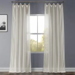 Cheapest 🔔 Exclusive Fabrics Gardenia Faux Linen Sheer Curtain (1 Panel) ⌛