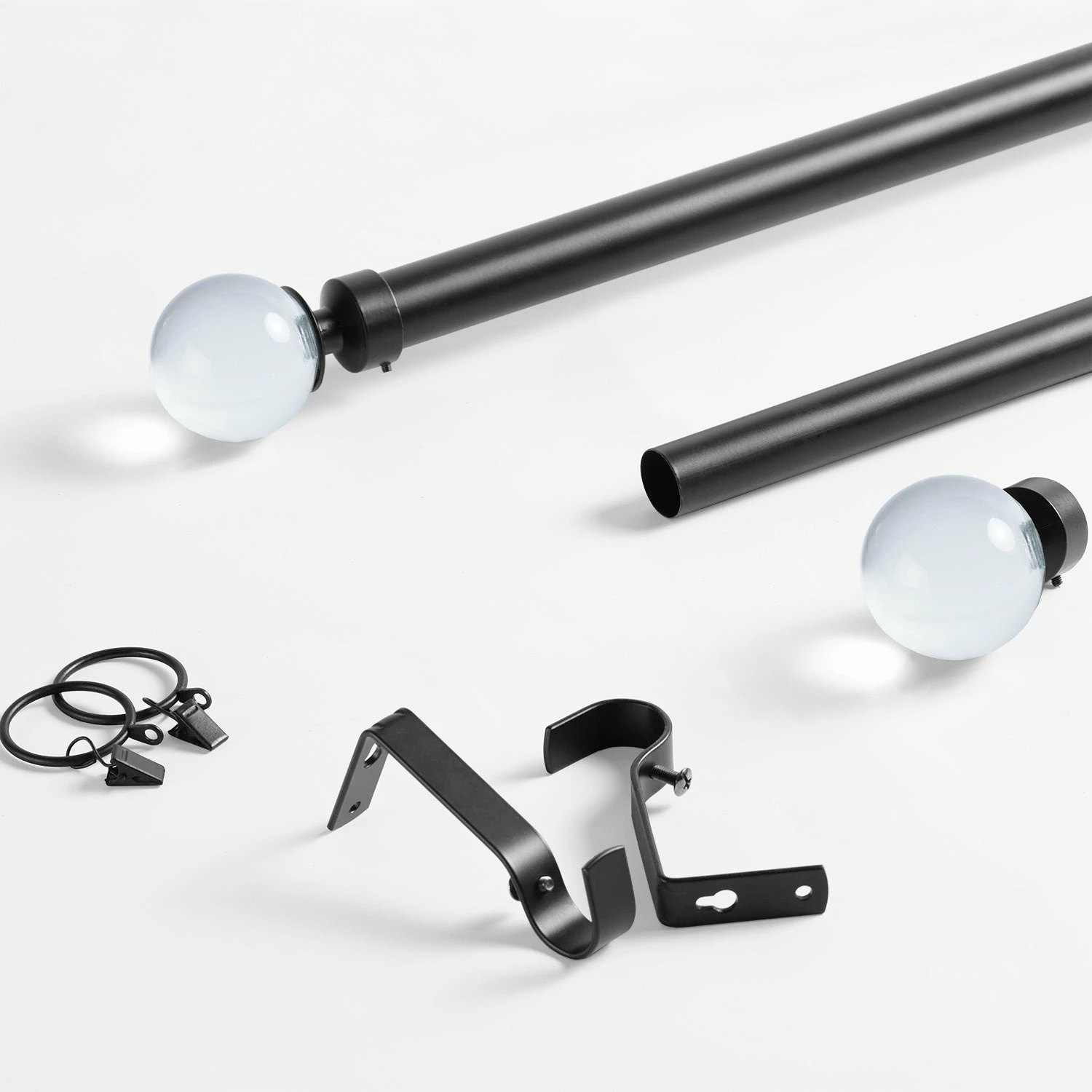Best Pirce ๐ Exclusive Fabrics Glass Sphere Extendable Metal Rod Set, 52 - 144 Matte Black ๐ฅ 7 Best Pirce ๐ Exclusive Fabrics Glass Sphere Extendable Metal Rod Set, 52 - 144 Matte Black ๐ฅ - Image 5