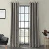Wholesale 🛒 Exclusive Fabrics Neutral Grey Grommet Thermal Blackout Curtain Panel Pair (2 Panels) ⌛