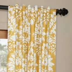 Best Sale 🧨 Exclusive Fabrics Lacuna Cotton Printed Curtain (1 Panel) Yellow ✔️ -Exclusive Fabrics SHOP Exclusive Fabrics Grey Yellow Cotton Lacuna Printed Curtain 9ff3b956 b126 4976 b4ee ff2fa29c4db4