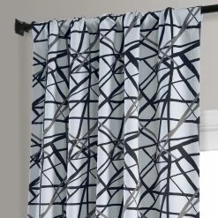 Cheapest 🔥 Exclusive Fabrics Gridlock Blackout Room Darkening Curtain Panel Pair (2 Panels) Gridlock Black Steel 🎁 -Exclusive Fabrics SHOP Exclusive Fabrics Gridlock Blackout Room Darkening Curtain Panel Pair 5