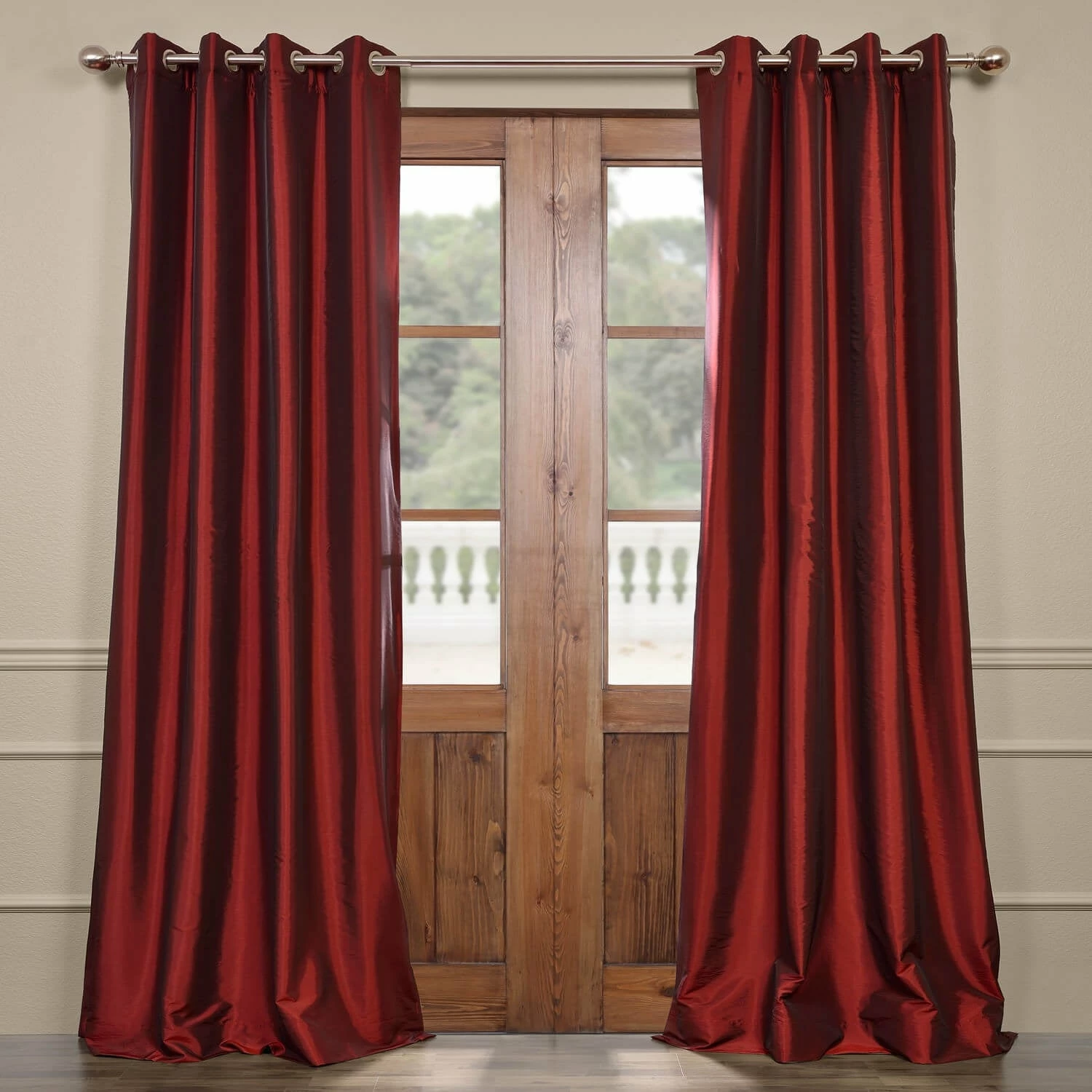Brand new 👍 Exclusive Fabrics Grommet Blackout Faux Silk Taffeta 108-inch Curtain (1 Panel) Navy Blue 😍 10 Brand new 👍 Exclusive Fabrics Grommet Blackout Faux Silk Taffeta 108-inch Curtain (1 Panel) Navy Blue 😍 - Image 8