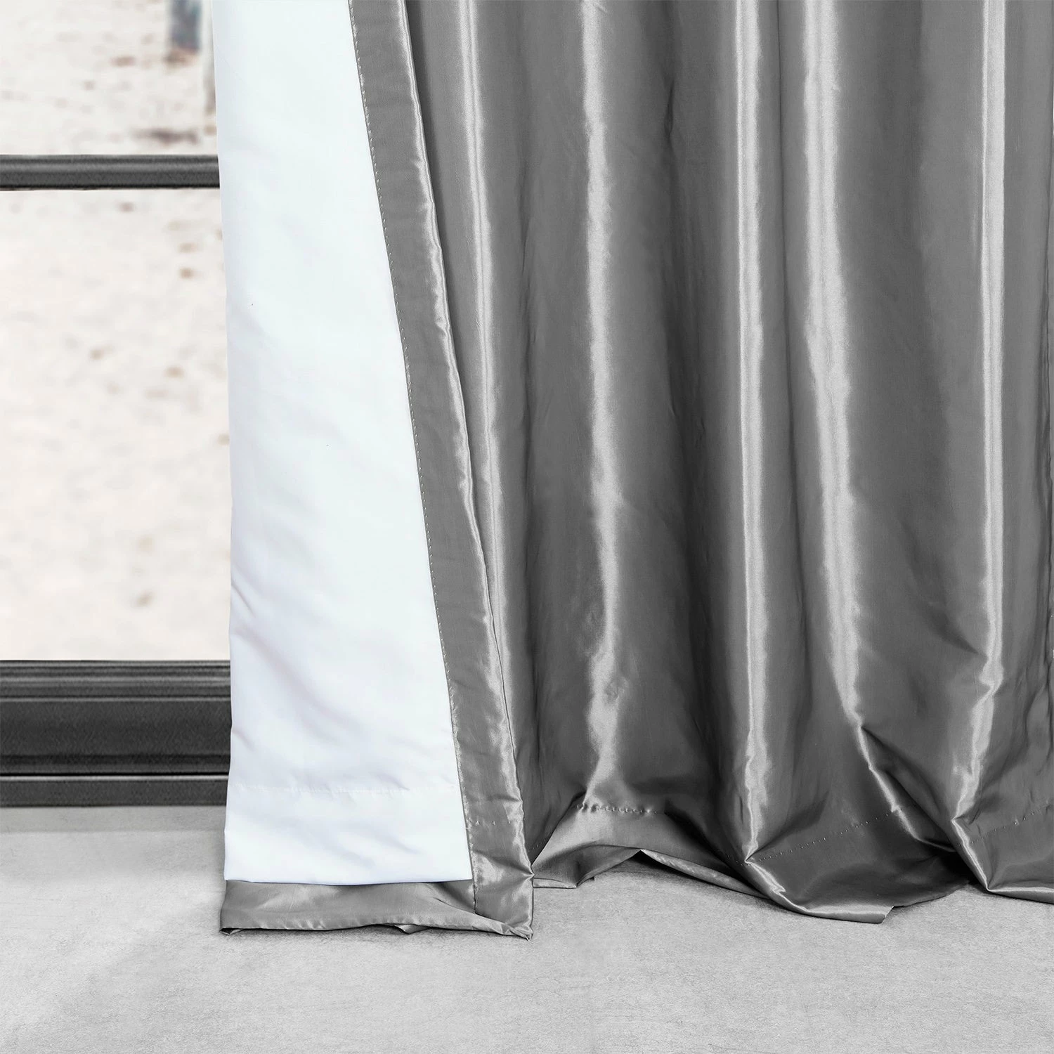 Brand new ๐ Exclusive Fabrics Grommet Blackout Faux Silk Taffeta 96-inch Curtain (1 Panel) Platinum ๐ 14 Brand new ๐ Exclusive Fabrics Grommet Blackout Faux Silk Taffeta 96-inch Curtain (1 Panel) Platinum ๐ - Image 12