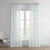 Buy ⌛ Exclusive Fabrics Grommet Solid Faux-linen Sheer Curtain (1 Panel) Aspen White ❤️ -Exclusive Fabrics SHOP Exclusive Fabrics Grommet Solid Faux linen Sheer Curtain 281 Panel29