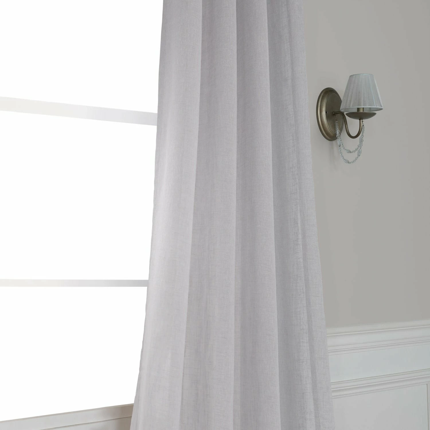 Buy ⌛ Exclusive Fabrics Grommet Solid Faux-linen Sheer Curtain (1 Panel) Aspen White ❤️ 9 Buy ⌛ Exclusive Fabrics Grommet Solid Faux-linen Sheer Curtain (1 Panel) Aspen White ❤️ - Image 7