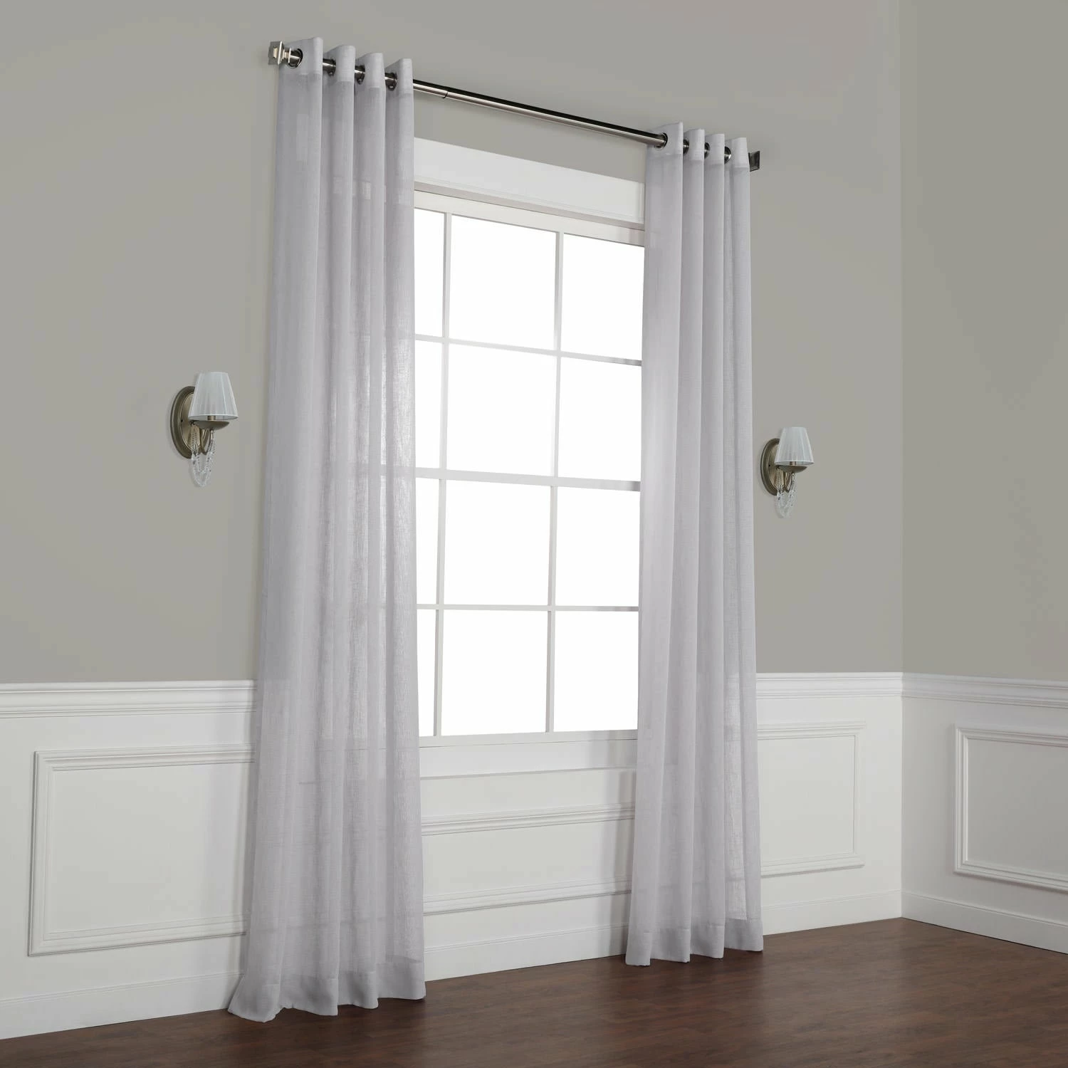 Buy ⌛ Exclusive Fabrics Grommet Solid Faux-linen Sheer Curtain (1 Panel) Aspen White ❤️ 10 Buy ⌛ Exclusive Fabrics Grommet Solid Faux-linen Sheer Curtain (1 Panel) Aspen White ❤️ - Image 8