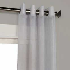 Buy ⌛ Exclusive Fabrics Grommet Solid Faux-linen Sheer Curtain (1 Panel) Aspen White ❤️ 19 Buy ⌛ Exclusive Fabrics Grommet Solid Faux-linen Sheer Curtain (1 Panel) Aspen White ❤️ -Exclusive Fabrics SHOP Exclusive Fabrics Grommet Solid Faux linen Sheer Curtain Panel 1