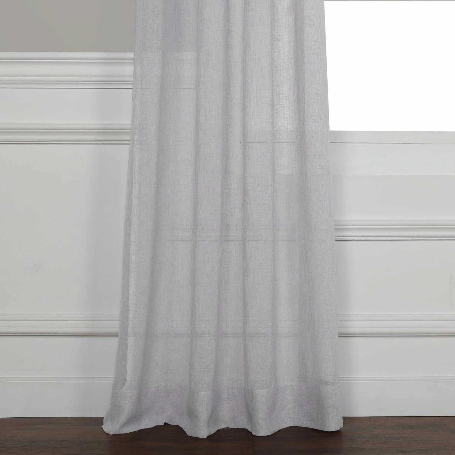 Buy ⌛ Exclusive Fabrics Grommet Solid Faux-linen Sheer Curtain (1 Panel) Aspen White ❤️ 6 Buy ⌛ Exclusive Fabrics Grommet Solid Faux-linen Sheer Curtain (1 Panel) Aspen White ❤️ - Image 4
