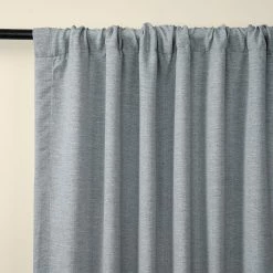 Hot Sale ⭐ Exclusive Fabrics Gulf Blue Bellino Room Darkening Curtain (1 Panel) 🔔 -Exclusive Fabrics SHOP Exclusive Fabrics Gulf Blue Bellino Room Darkening Curtain 281 Panel29 3