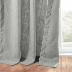 Flash Sale 😀 Exclusive Fabrics Heavy Faux Linen Curtain (1 Panel) British Navy 🔥 -Exclusive Fabrics SHOP Exclusive Fabrics Heavy Faux Linen Curtain 281 Panel29 10