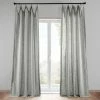 Flash Sale 😀 Exclusive Fabrics Heavy Faux Linen Curtain (1 Panel) British Navy 🔥