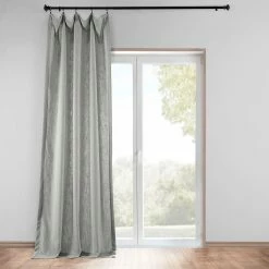 Flash Sale 😀 Exclusive Fabrics Heavy Faux Linen Curtain (1 Panel) British Navy 🔥 -Exclusive Fabrics SHOP Exclusive Fabrics Heavy Faux Linen Curtain 281 Panel29 3
