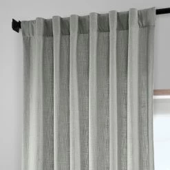 Flash Sale 😀 Exclusive Fabrics Heavy Faux Linen Curtain (1 Panel) British Navy 🔥 -Exclusive Fabrics SHOP Exclusive Fabrics Heavy Faux Linen Curtain 281 Panel29 7