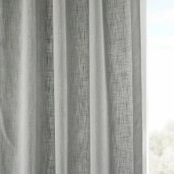 Flash Sale 😀 Exclusive Fabrics Heavy Faux Linen Curtain (1 Panel) British Navy 🔥 -Exclusive Fabrics SHOP Exclusive Fabrics Heavy Faux Linen Curtain 281 Panel29 9