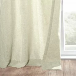Hot Sale 🎉 Exclusive Fabrics Heavy Faux Linen Grommet Curtain (1 Panel) Barley 🌟 -Exclusive Fabrics SHOP Exclusive Fabrics Heavy Faux Linen Grommet Curtain Panel 14