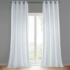 Hot Sale 🎉 Exclusive Fabrics Heavy Faux Linen Grommet Curtain (1 Panel) Barley 🌟
