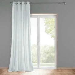 Hot Sale 🎉 Exclusive Fabrics Heavy Faux Linen Grommet Curtain (1 Panel) Barley 🌟 -Exclusive Fabrics SHOP Exclusive Fabrics Heavy Faux Linen Grommet Curtain Panel 5