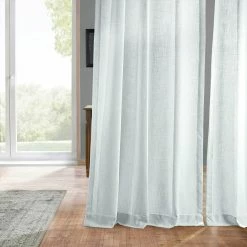 Hot Sale 🎉 Exclusive Fabrics Heavy Faux Linen Grommet Curtain (1 Panel) Barley 🌟 -Exclusive Fabrics SHOP Exclusive Fabrics Heavy Faux Linen Grommet Curtain Panel 6