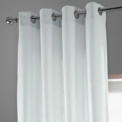 Hot Sale 🎉 Exclusive Fabrics Heavy Faux Linen Grommet Curtain (1 Panel) Barley 🌟 -Exclusive Fabrics SHOP Exclusive Fabrics Heavy Faux Linen Grommet Curtain Panel 7