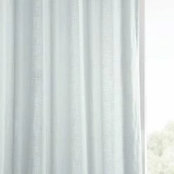 Hot Sale 🎉 Exclusive Fabrics Heavy Faux Linen Grommet Curtain (1 Panel) Barley 🌟 -Exclusive Fabrics SHOP Exclusive Fabrics Heavy Faux Linen Grommet Curtain Panel 9