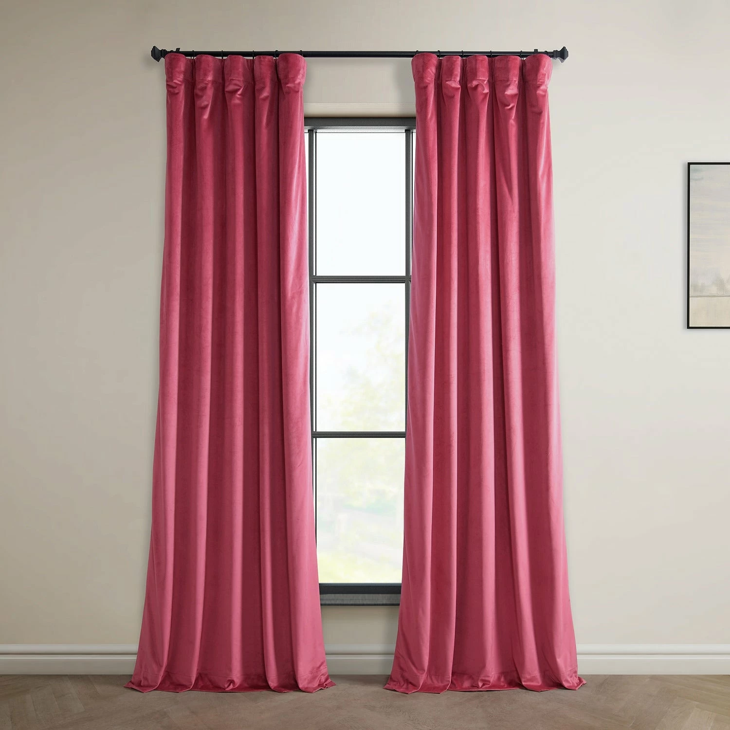 Hot Sale 😀 Exclusive Fabrics Heritage Plush Velvet Curtain (1 Panel) Mauve 😉 5 Hot Sale 😀 Exclusive Fabrics Heritage Plush Velvet Curtain (1 Panel) Mauve 😉 - Image 4